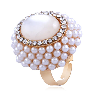R550 - Open pearl cat eye ring
